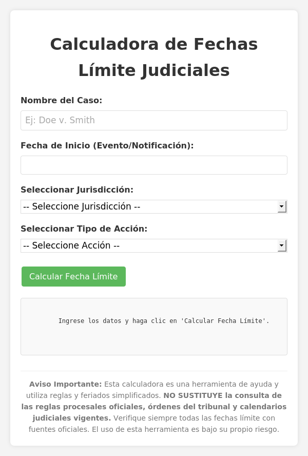 Previsualización de Calcfecha